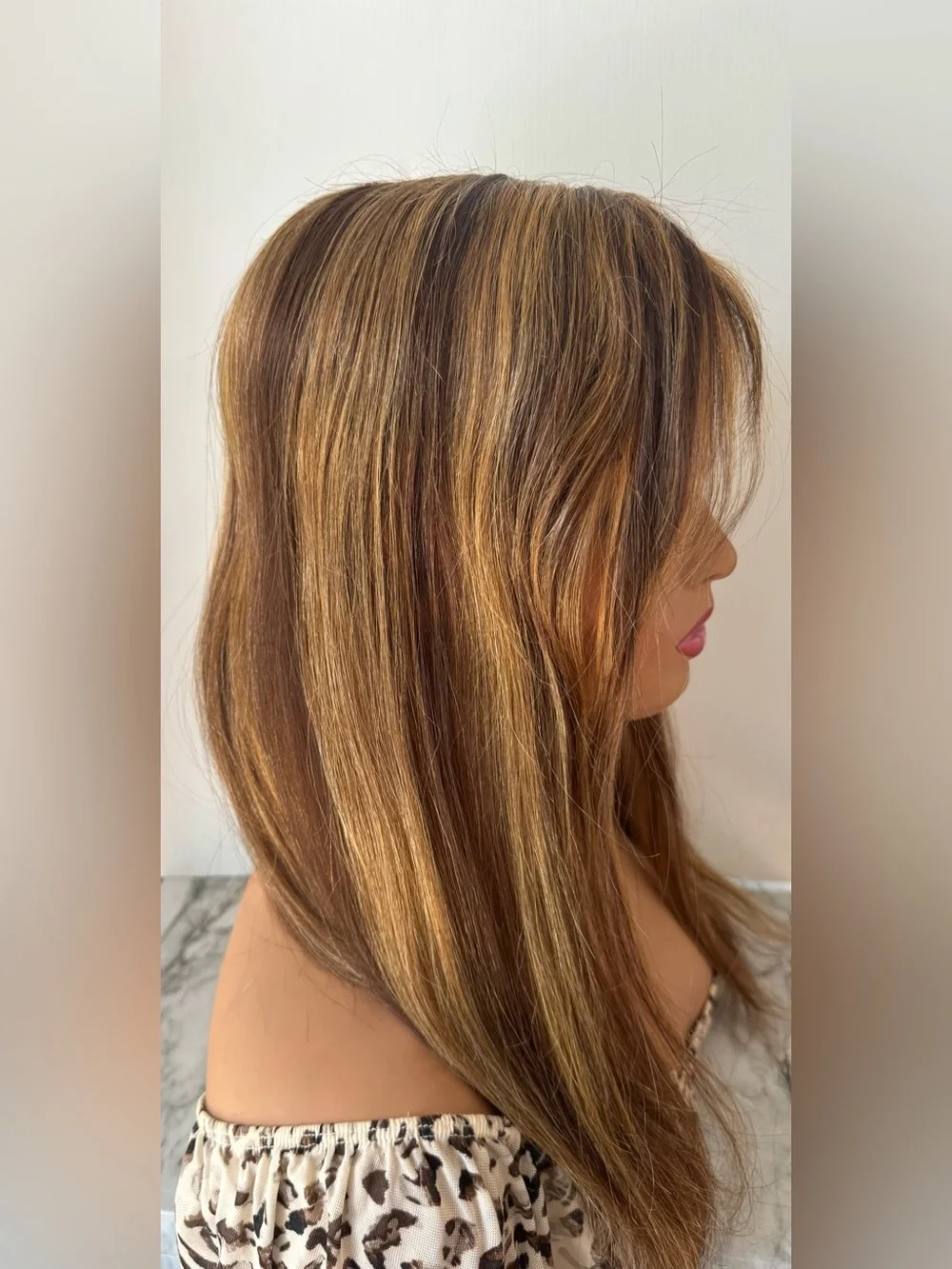 Monofilament Lace Top hand made 100% Human hair 20 in long - natural look